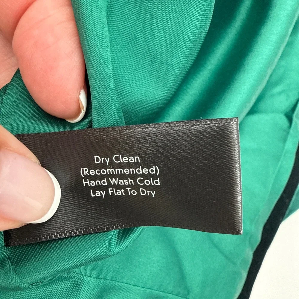 Boston Proper‎ Emerald Green Velvet Shawl Collar Blazer Jacket Hook Eye Size 4